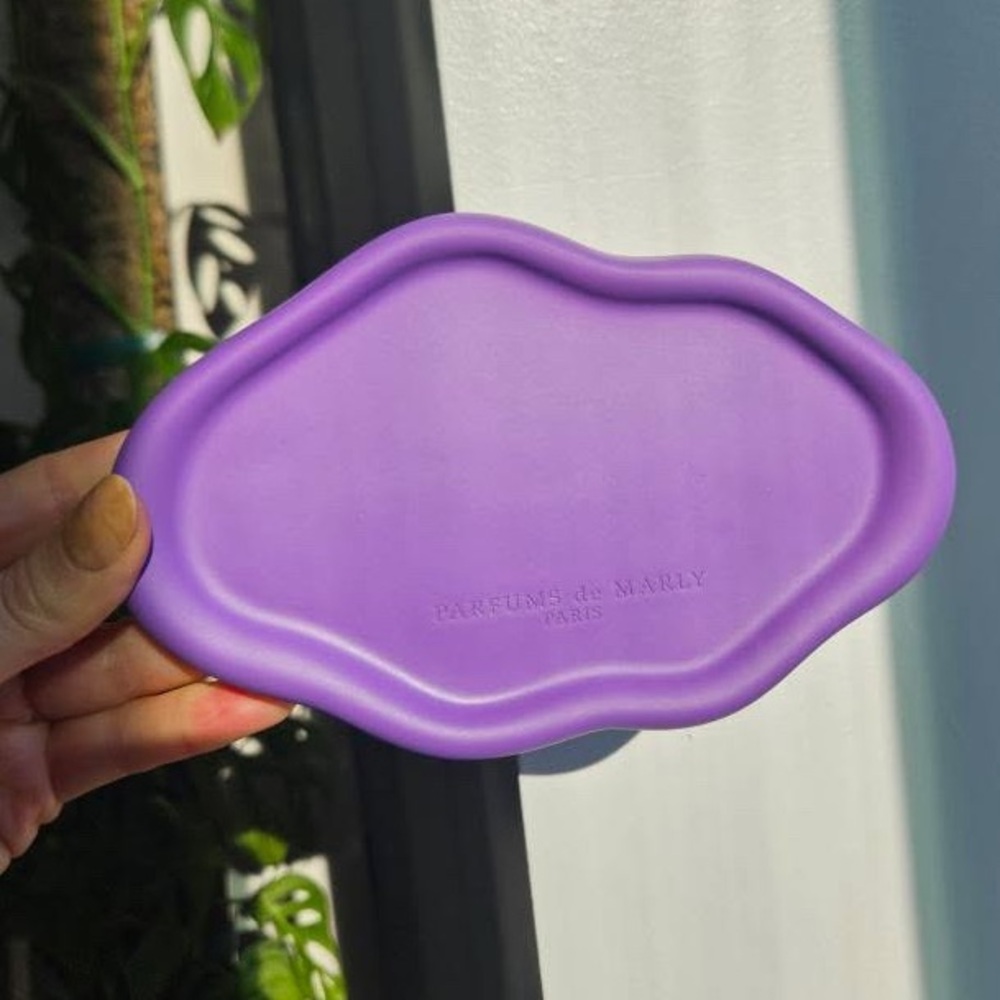 Purple Ceramic Accessory Tray
